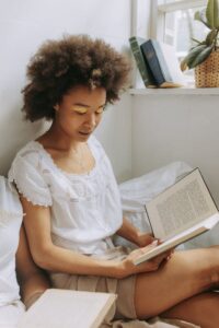 female reading